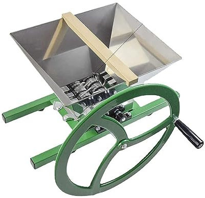 Big Flywheel Apple Crushing, equipo de sidra de acero inoxidable de 7 litros, funciona a mano, 100 kg/h, disfruta de tu propio delicioso jugo natural casero con tus hijos