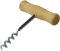 Vision4ever Traditional Wooden Corkscrew with Polished Steel, Easy to Use, Perfect for Wine Lovers