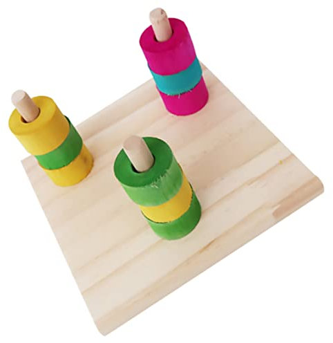 Yardwe 1juego Juguete Educativo para Aves Anillo para Juguete De Desarrollo Forma De Anillo para Pequeñas Estimula El Ejercicio Diversión