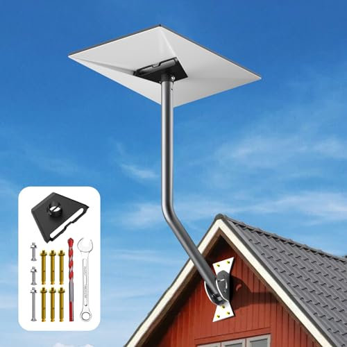 Support de Toit Gen 3 pour Starlink - Compatible avec V3 Standard Dish, Support Mural et Kit de Montage pour Poteau V3
