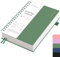 EMSHOI B5 Notizblock, Bullet Dotted Journal, Spiral-Notizbücher 300 Seiten/150 Blatt, 100 gsm Punktrasterpapier, PVC Hardcover, für Damen, Herren, Büro, Schule, Schreiben, 19 x 25 cm - Tintengrün