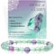 Bivei Fluorit - Klarheit - Perlenarmband für Frauen 6mm Halbedelstein dehnbarer elastischer Schmuck Yoga Geschenke