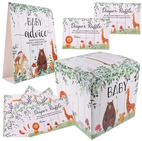 HOMOCONO Spielkarten Zur Enthüllung Des Geschlechts Und Zur Babyparty – Ratgeberkarten Und Deko-box-set