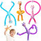 LURNODY 4 Piezas Juguete Telescópico con Ventosa de Jirafa,Juguete Ventosa Jirafa Telescópica,Juguete de Tubos Pop de Jirafa para Niños,Tubos Sensoriales Niños para Niños y Niñas