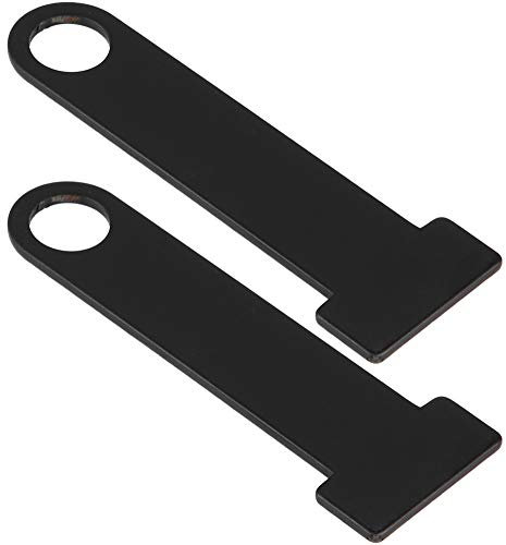 Helmet Strap D-Ring Lock Stainless Steel Motorcycle Steel Ring Lock Universal (Black)