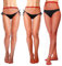 GADITIEK Pack de 3 Medias de Rejilla Rojas Medias de Rejilla Rojas para Mujer para Carnaval (Rejilla Grande, Rejilla Mediana, Rejilla Pequeña)