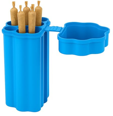 Weedness Joint-Hülle 6er Blau Geruchsdicht King Size Long Paper - Transporthülle Aufbewahrung Tube Case Etui Behälter Luftdicht Box Röhrchen