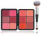 FantasyDay 12 Farben Wasserfestes Rouge Puder Xmas Gesicht Make-up Langanhaltende Aufhellendes Blush Palette mit Kosmetik Pinsel - Multi-use Blush für Einen Frischen Alltags-Teint für Jeden Hautton