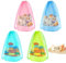 BOXOB 4uds Bolsas para Juguetes Playa, 55x36,5cm Gran Capacidad Malla con Cierre Cordón Práctica Mochila para Guardar Conchas Marinas y Toallas Artículos Esenciales Playa