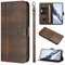 Coque pour INFINIX Hot 40 Pro 4G/INFINIX Hot 40 4G,Etui Coque Clapet à Rabat Portefeuille Cuir avec Porte Carte Magnétique Case Housse Protection Cover Étui pour INFINIX Hot 40 Pro 4G,Brun