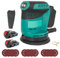 Akku-Exzenterschleifer für Makita 18V 2x 3.0AH Akku,mit 12 Schleifpapier,3 Geschwindigkeiten,Multifunktionales Holz Metall Wachsen Polieren,Zum Schleifen und Polieren