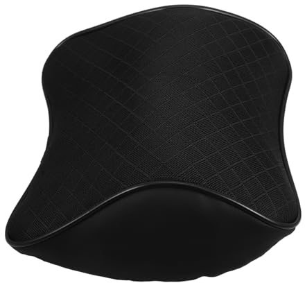 Auto Kopfkissen Schwarz für Fahrer, Nackenstützkissen aus Polyester | Baumwolle Ausführung, Dezentes Design, Passend für Sitzbereich im Innenraum