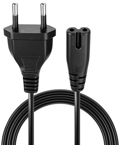 2 Polig Netzkabel für JBL Partybox 110 310 710, Kabel Figur 8 Stromkabel | Netzkabel Stromkabel Ersatzkabel, Sichere Stromversorgung für PS4 PS5 TV, Universales Anschlusskabel mit Stecker