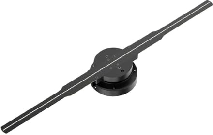 Ventilatore olografico 3D, Proiettore Olografico 3D Fan 42cm 244 LED App Control Display A Segnale Pubblicitario Macchina Logo Personalizzato Lettore Ventilatore per vetrine ed eventi(42cm Standard)