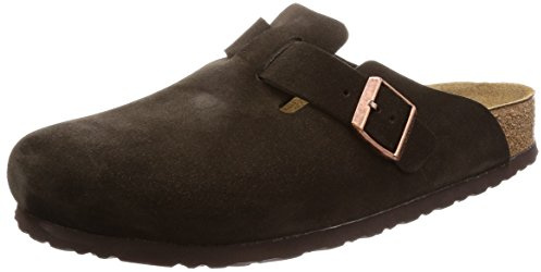 Birkenstock Unisex Boston Soft Footbed, Mocha Suede, 37 M EU