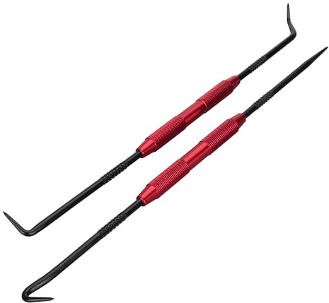 PERFORMANCE TOOL W80750 2 Piece Precision Pick and Hook Set with Aluminum Handles,O-Ring Seal Gasket Pick Mini Hooks Puller Remover