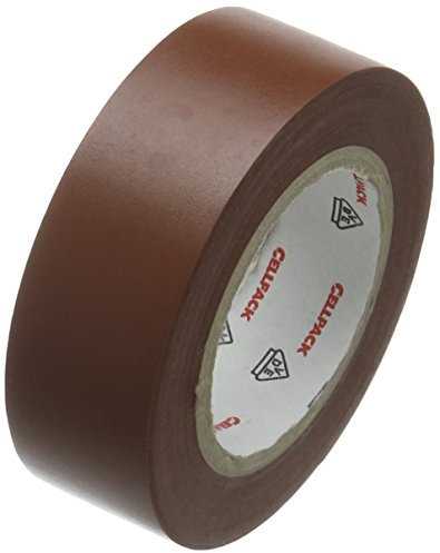 Cellpack 145817 128 0,15 - 19 - 10, Nastro D Elektrische Isolierung PVC, braun, 1 Stück Isolierband