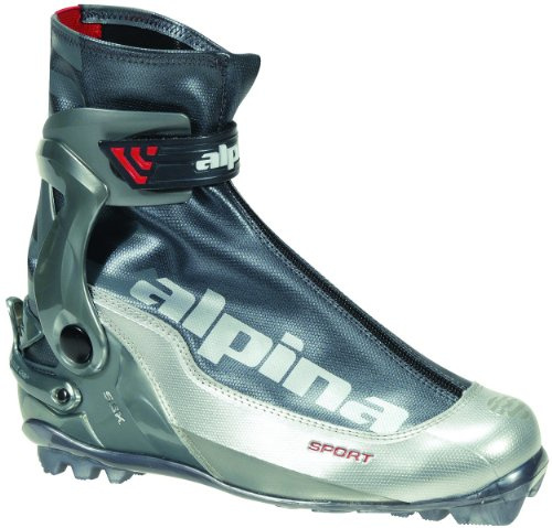 ALPINA SSK Sport Series Langlauf Nordic Skate Skischuhe Silber/Anthrazit, 43