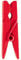 24 Mini Pinces en Bois - Rouge