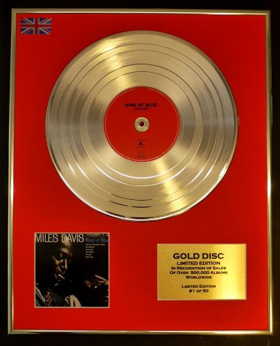 Everythingcollectible Miles Davis/Limitierte Edition Goldene Schallplatte/Record/Kind of Blue