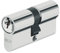Abus E5N40/60 46838 Cylindre de porte Nickelé E5 40 x 60 mm