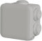 Schneider Electric ENN05032 Mureva BOX Abzweigdose, 5er Pack Aufputzdosen mit 7 Tüllen Ø 20mm, 65x65x45mm, geeignet für Feuchträume und Außenbereich, IP55 Schutzart, Feuchtraumdose, Grau