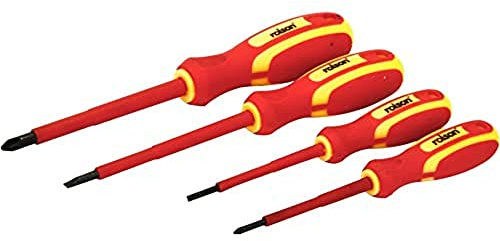 Rolson 28730 4 pc VDE Screwdriver Set