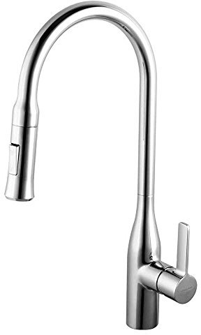 Clever 99441 Grifo de Cocina Monomando Econature Cold Open 2 Extraible, Cromado