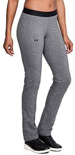 Under Armour Women's Favorite Straight Leg Pants, Charcoal Light Heath (019)/Tonal, Small