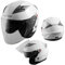 Motorradhelm Helm Sturzhelm Jethelm Roller Innensonnenblende Visier Weiß L