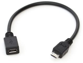 Câble d'extension micro USB SB mâle vers femelle - Câble OTG (20 cm)
