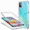 Schutzhülle für Samsung Galaxy A51, 360-Grad-Schutz, transparent, weich, dünn, Schutzhülle aus Silikon, TPU vorne und PC, Kratzfest, stoßfest, Full Body Case für Samsung Galaxy A51