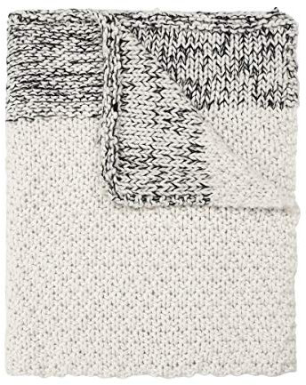 Marc O Polo Strick Dekokissen Plaid Maiku White Plaid 130x170 cm