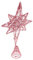 Amosfun Weihnachtsbaum Stern Topper Weihnachtsbaumspitze Glitzer Weihnachtssterne Tannenbaum Stern Christbaumschmuck für Zuhause Hotel Weihnachten Party Dekoration Ornament Rosa