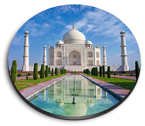 1 x Round MDF Magnet - Indian Taj Mahal Building India 15742