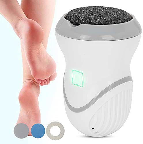 Lima eléctrica para pies, amoladora eléctrica para pies, removedor de callos, exfoliante para pies, removedor de piel muerta, herramientas de pedicura para el cuidado de los pies