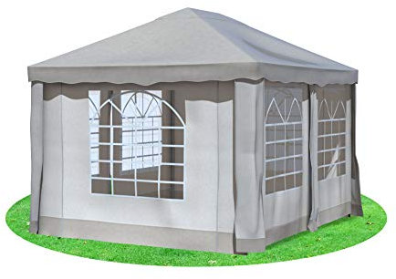 Stabilezelte Gartenpavillon 3x4 m Premium PVC Deluxe BRAUN