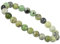 ELEDORO Handgefertigtes Edelstein Perlen Stretch Armband - Echte Steine 8mm (Lemon Chrysopras A-Grade)