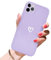 Newseego Compatible for iPhone 11 Pro Max Case,Fashion Cute Love-Heart Simple Pattern iPhone 11 Pro Max Silicone Case for Grils Women Shockproof Thin Soft Protective Cases for iPhone 11 Pro Max-Purple