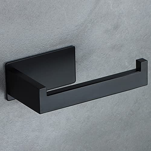YIGII Portarotolo Carta Igienica Nero - SUS 304 Acciaio Inossidabile per Bagno, da Muro in Adesivo