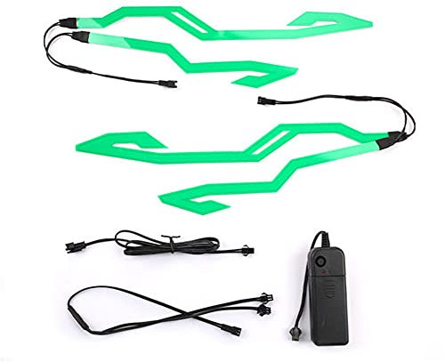 Motorrad Helm EL Licht, Motorrad Helm LED Licht Motorrad Licht Streifen LED Aufkleber Motorrad Streifen Reitsignal Flexibles Nachtreiten Motorradhelm Licht
