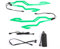 Motorrad Helm EL Licht, Motorrad Helm LED Licht Motorrad Licht Streifen LED Aufkleber Motorrad Streifen Reitsignal Flexibles Nachtreiten Motorradhelm Licht