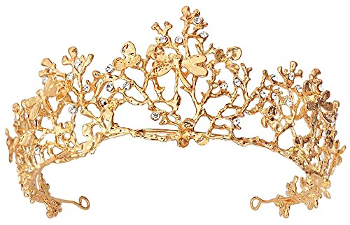 Strass Tiara,Hochzeit Diadem,Prinzessin Krone Kristall,Prinzessin Diadem,Prinzessin Elegante Tiara,Tiara Krone,Verwendet Für Hochzeiten, Tanzpartys,Bankette,Brautkopfbedeckungen,Brauthaarschmuck
