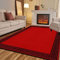Rugs Shop Door Mats Indoor Non Slip Mat Carpet Runners for Hallways Geometrical Border Low Profile Washable Runner Rug for Kitchen, Front Door Hall Hallways Living Room (120 x 170 cm, Red Black)