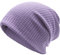 ZLYC Summer Long Slouch Beanie Leicht Weich Jersey Mütze für Damen und Herren (Solides Lila)