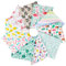 Craftido -24 Optionen- 100% Baumwolle Quiltingstoff Bündel 10pcs Fat Quarters 18x21 (46x53cm) -Mittleres Gewicht 5.2oz- für Quilting, Nähen Projekt, Patchwork, DIY Handwerk - Tropical Flamingo