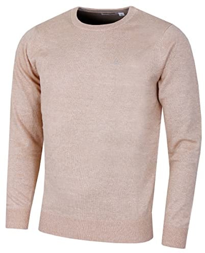 Calvin Klein Mens 2026 Crew Neck Cotton Breathable Golf Sweater