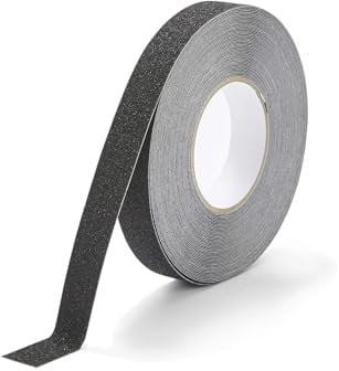 Durable Nastro antiscivolo standard Duraline Grip, 25 mm x 15 m, per fissare scale, rampe, nero, 108001