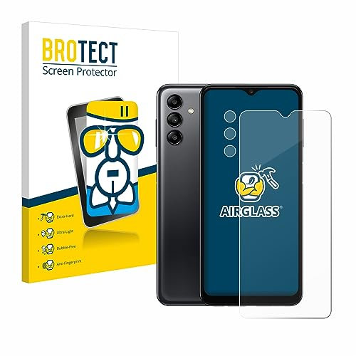 BROTECT Schutzglas für Samsung Galaxy A04s (Display+Kamera) Schutzfolie Panzer Folie Glas Displayschutz Made in Germany [ 9H, Anti-Fingerprint]