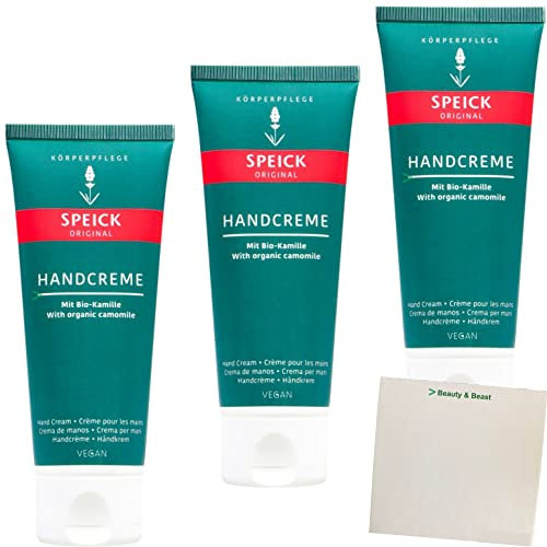 Speick Natural Handpflegecreme 3er Pack (3x75ml Tube) + usy Block